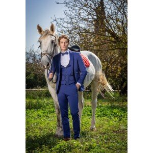 Κοστούμι 19V69 Italia Versace Abbigliamento Romeo μπλε