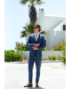 Κοστούμι Black Papigion Tenova μπλε SLIM FIT
