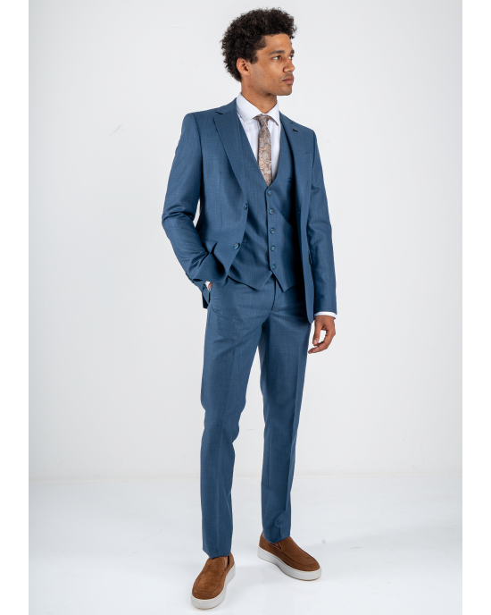 Κοστούμι Black Papigion Tenova μπλε SLIM FIT