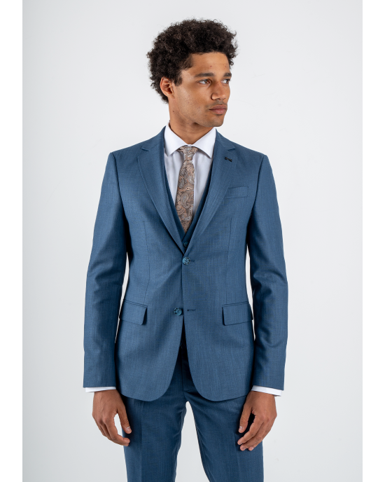 Κοστούμι Black Papigion Tenova μπλε SLIM FIT