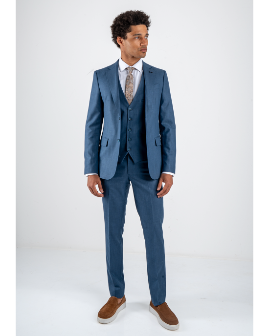 Κοστούμι Black Papigion Tenova μπλε SLIM FIT