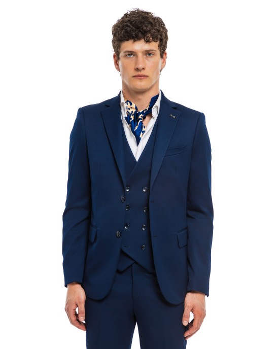 Κοστούμι Black Papigion μπλε SLIM FIT