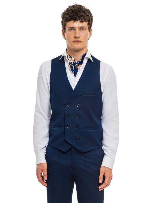 Κοστούμι Black Papigion μπλε SLIM FIT