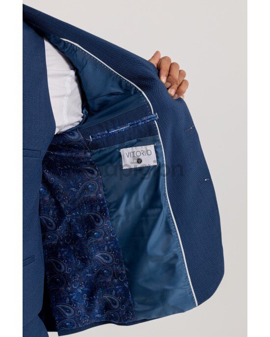 Κοστούμι Vittorio Vario μπλε ρουά SLIM FIT