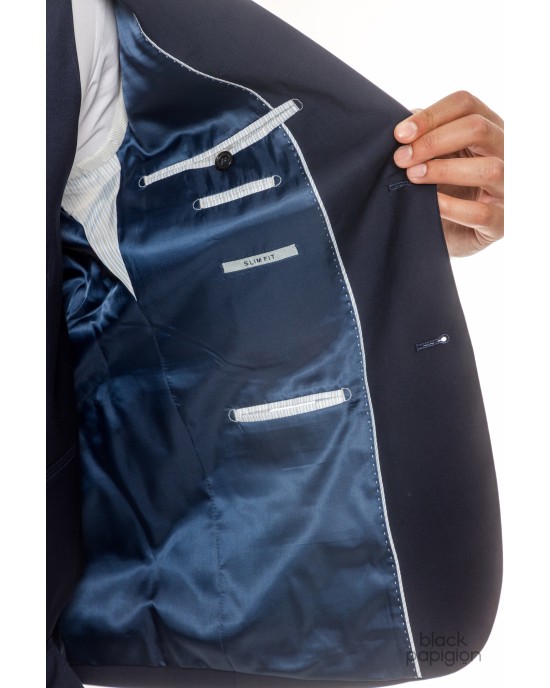 Κοστούμι Italian Job μπλε SLIM FIT