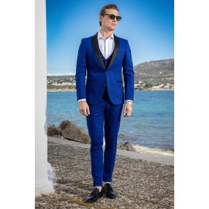 Κοστούμι Vittorio Smokin μπλε ρουά