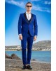 Κοστούμι Vittorio Smokin μπλε ρουά SLIM FIT