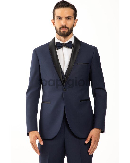 Κοστούμι Vittorio Smokin μπλε SLIM FIT