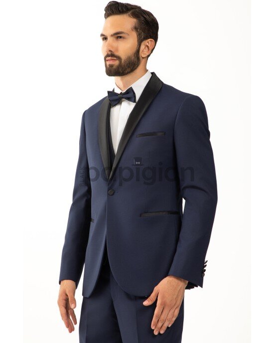 Κοστούμι Vittorio Smokin μπλε SLIM FIT