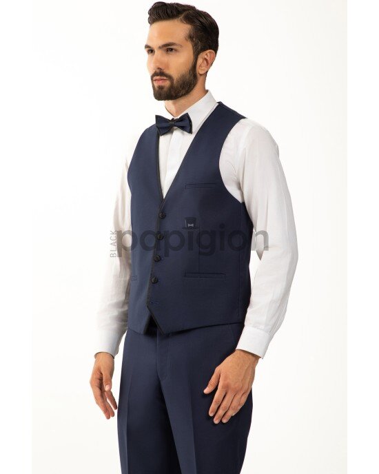 Κοστούμι Vittorio Smokin μπλε SLIM FIT