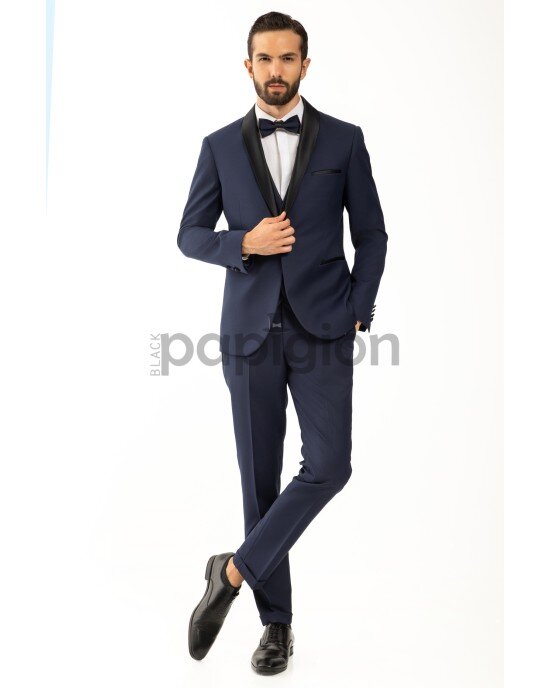 Κοστούμι Vittorio Smokin μπλε SLIM FIT