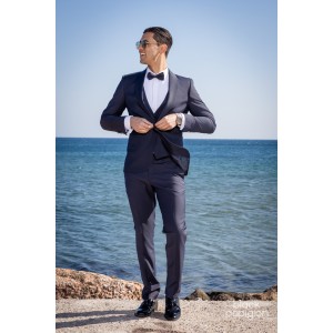 Κοστούμι 19V69 Italia Versace Abbigliamento Bruno μπλε