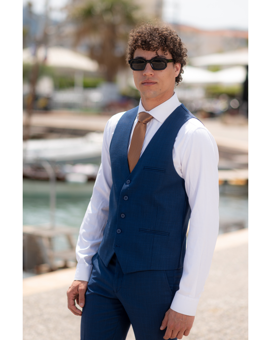 Κοστούμι Vittorio Roma μπλε SLIM FIT