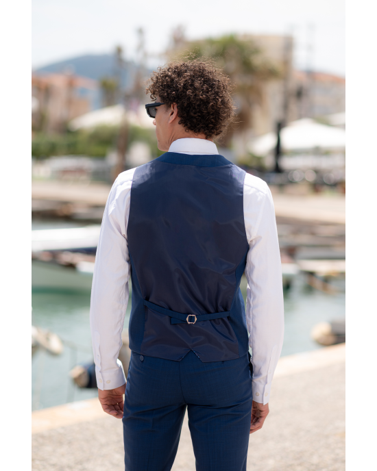 Κοστούμι Vittorio Roma μπλε SLIM FIT