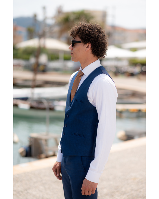 Κοστούμι Vittorio Roma μπλε SLIM FIT