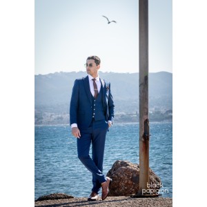 Κοστούμι 19V69 Italia Versace Abbigliamento Domenico μπλε