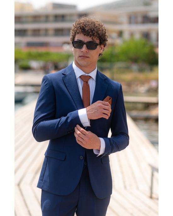 Κοστούμι Vittorio Juliano μπλε SLIM FIT
