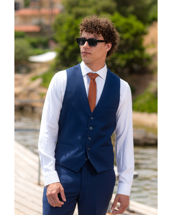 Κοστούμι Vittorio Juliano μπλε SLIM FIT