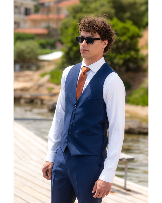 Κοστούμι Vittorio Juliano μπλε SLIM FIT