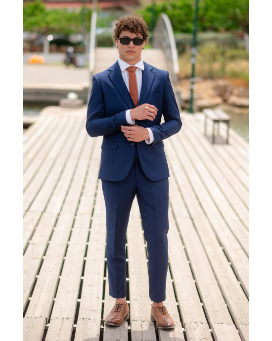 Κοστούμι Vittorio Juliano μπλε SLIM FIT