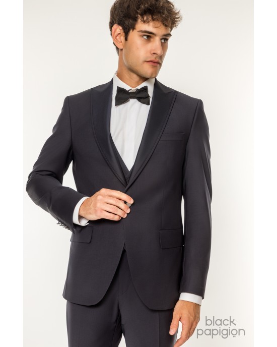 Κοστούμι 19V69 Italia Versace Abbigliamento Adriano μπλε SLIM FIT
