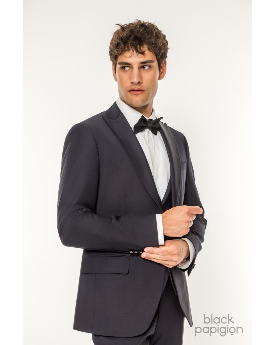 Κοστούμι 19V69 Italia Versace Abbigliamento Adriano μπλε SLIM FIT