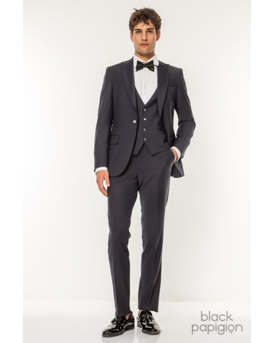 Κοστούμι 19V69 Italia Versace Abbigliamento Adriano μπλε SLIM FIT