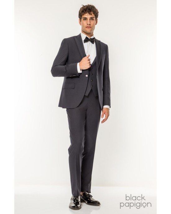 Κοστούμι 19V69 Italia Versace Abbigliamento Adriano μπλε SLIM FIT