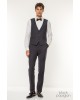 Κοστούμι 19V69 Italia Versace Abbigliamento Adriano μπλε SLIM FIT