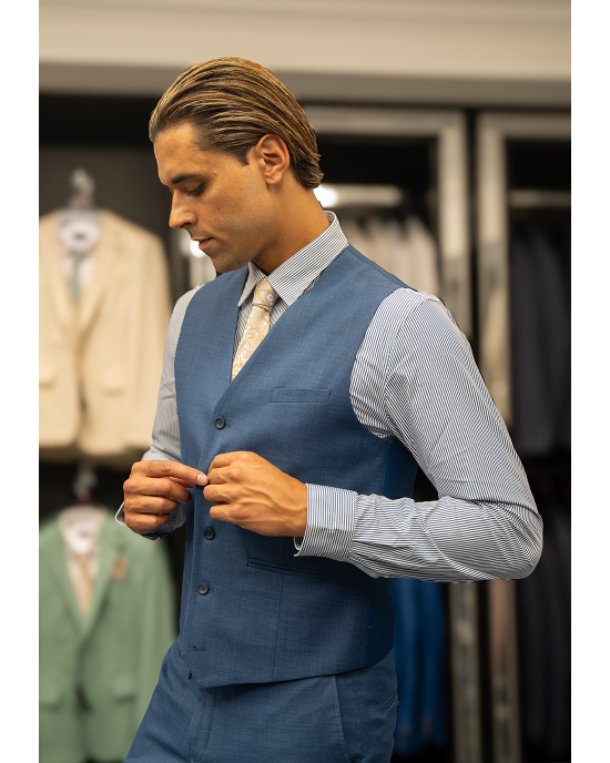 Κοστούμι Artisti Italiani μπλε SLIM FIT