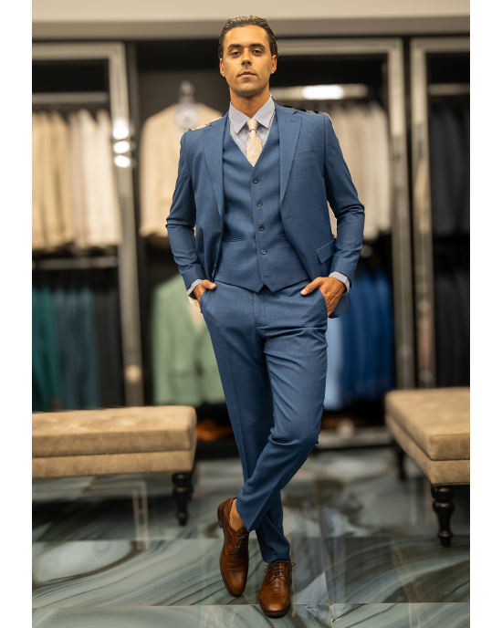 Κοστούμι Artisti Italiani μπλε SLIM FIT