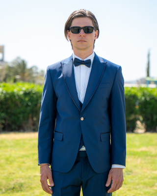 Κοστούμι 19V69 Italia Versace Abbigliamento Antonio μπλε