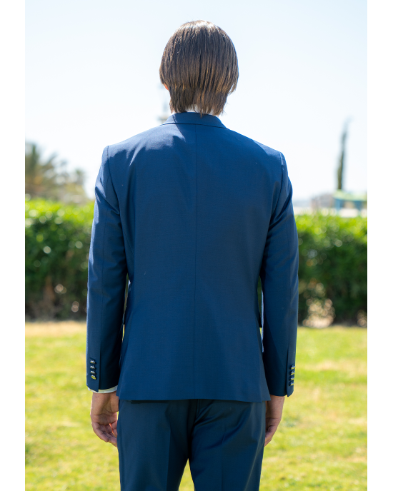 Κοστούμι 19V69 Italia Versace Abbigliamento Antonio μπλε SLIM FIT