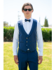 Κοστούμι 19V69 Italia Versace Abbigliamento Antonio μπλε SLIM FIT