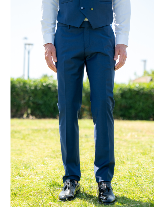 Κοστούμι 19V69 Italia Versace Abbigliamento Antonio μπλε SLIM FIT