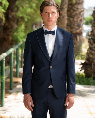 Κοστούμι 19V69 Italia Versace Abbigliamento Antonio μπλε