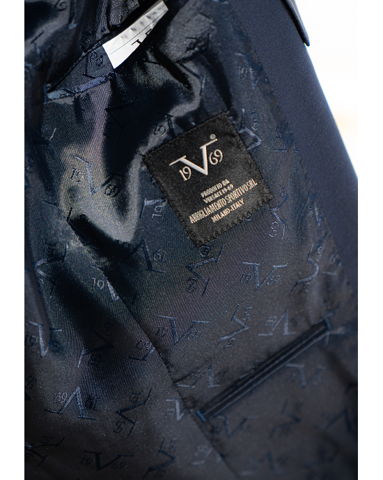 Κοστούμι 19V69 Italia Versace Abbigliamento Antonio μπλε SLIM FIT