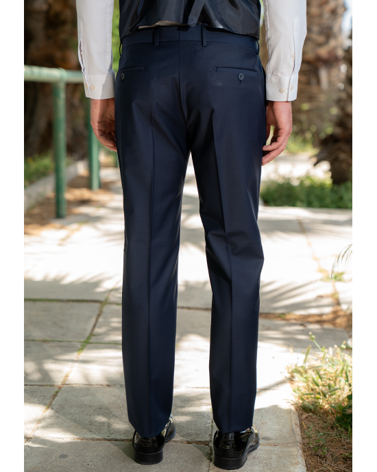 Κοστούμι 19V69 Italia Versace Abbigliamento Antonio μπλε SLIM FIT
