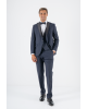 Κοστούμι 19V69 Italia Versace Abbigliamento Adriano Wool μπλε SLIM FIT