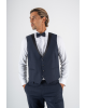 Κοστούμι 19V69 Italia Versace Abbigliamento Adriano Wool μπλε SLIM FIT