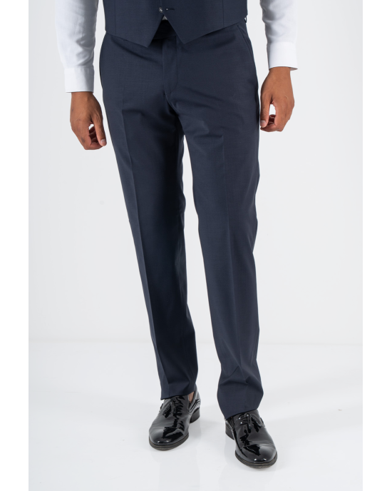 Κοστούμι 19V69 Italia Versace Abbigliamento Adriano Wool μπλε SLIM FIT