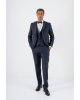 Κοστούμι 19V69 Italia Versace Abbigliamento Adriano Wool μπλε SLIM FIT