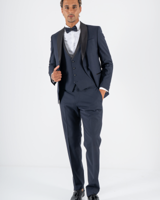 Κοστούμι 19V69 Italia Versace Abbigliamento Bruno Wool μπλε