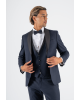 Κοστούμι 19V69 Italia Versace Abbigliamento Bruno Wool μπλε SLIM FIT