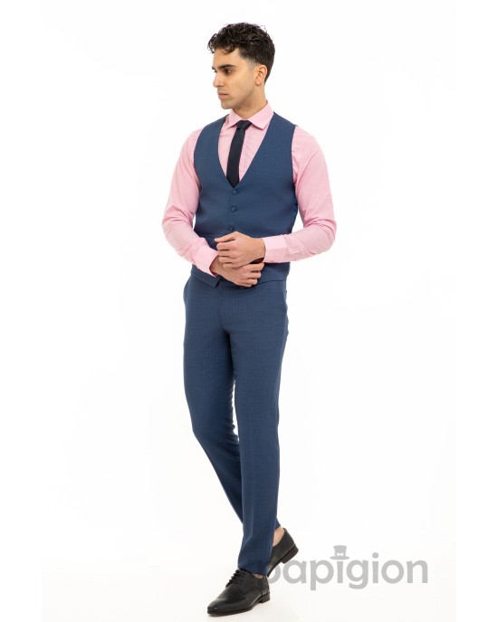 Κοστούμι Black Papigion μπλε SLIM FIT