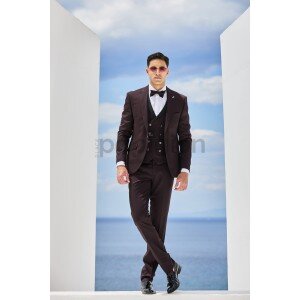 Κοστούμι 19V69 Italia Versace Abbigliamento μπορντό