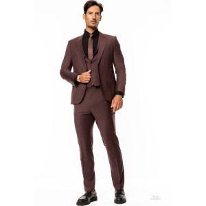 Κοστούμι Hugo μπορντό