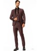 Κοστούμι Hugo μπορντό SLIM FIT