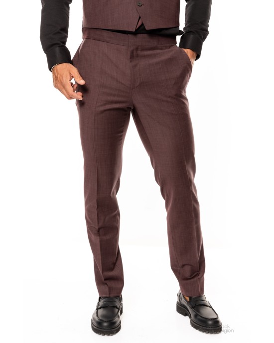Κοστούμι Hugo μπορντό SLIM FIT