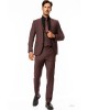 Κοστούμι Hugo μπορντό SLIM FIT